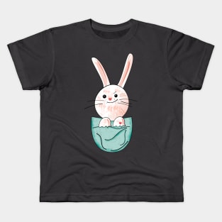 Little rabbit in the pocket Kids T-Shirt